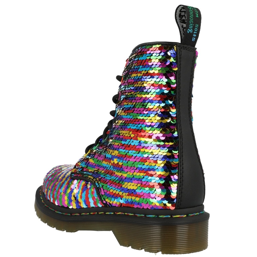 ๐ฅ Dr MartensPascal Sequin Rainbow Sequin - Picture 7 of 16